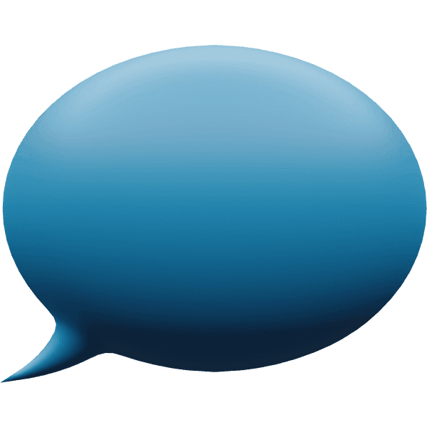 Ilustración de burbuja de texto con preguntas frecuentes